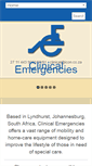 Mobile Screenshot of clinicalemergencies.co.za